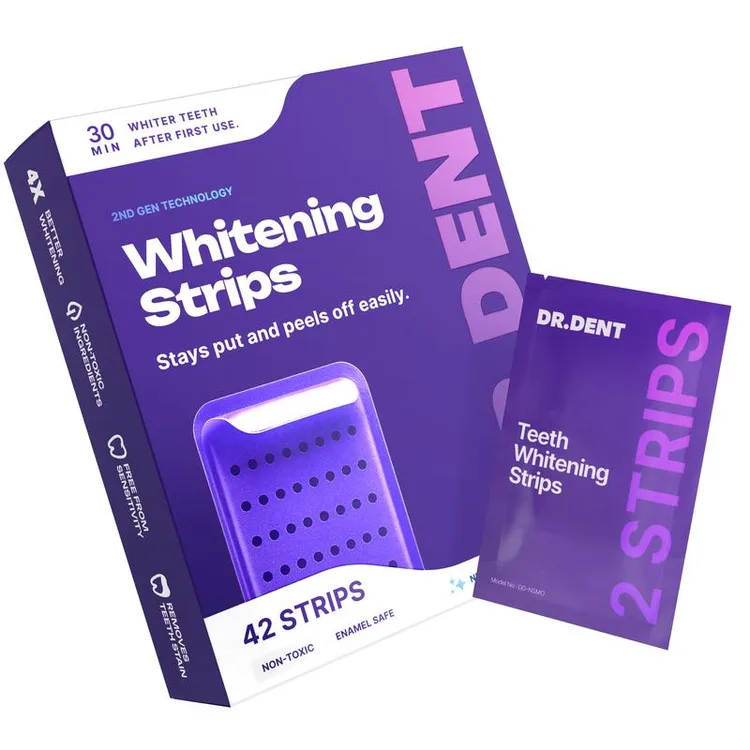 Purple Teeth Whitening Strips, image 1